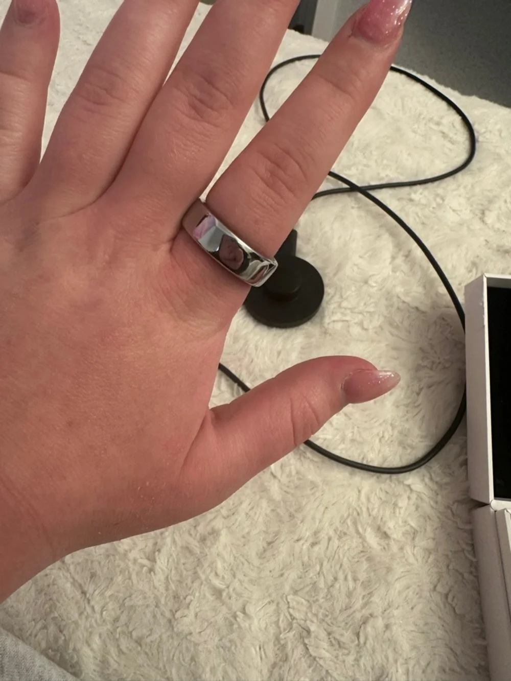 Oura Ring in Black and Silver